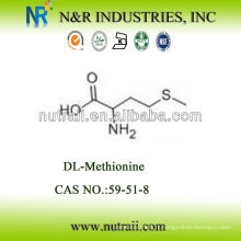 Fournisseur d&#39;acides aminés fiable DL-METHIONINE 59-51-8